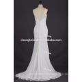 Simple Off-the-shoulder Long Mermaid Chiffon Wedding Dress
